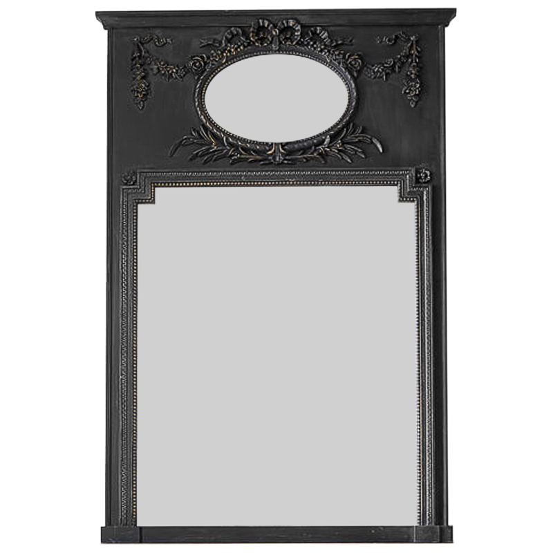 Зеркало Hendrica Mirror Black Винтажный черный в Воронеже | Loft Concept 