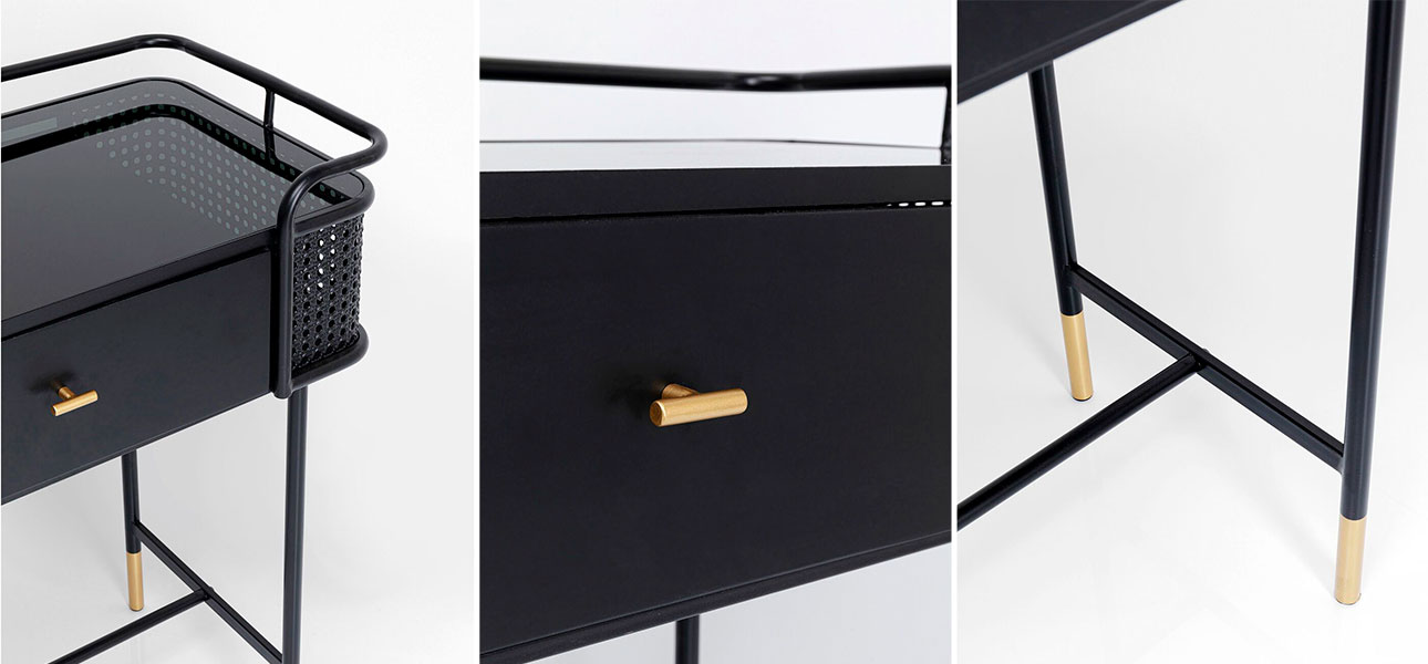 Консоль черная Damian - фото №3