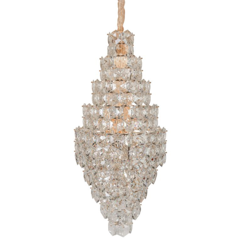 Люстра Tiers Crystal Light Chandelier 65 Золотой Прозрачное Стекло в Воронеже | Loft Concept 