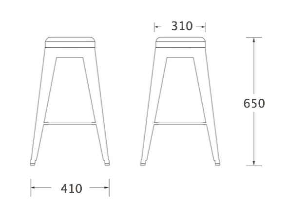 Барный стул Tolix Bar Stool 65 в Воронеже