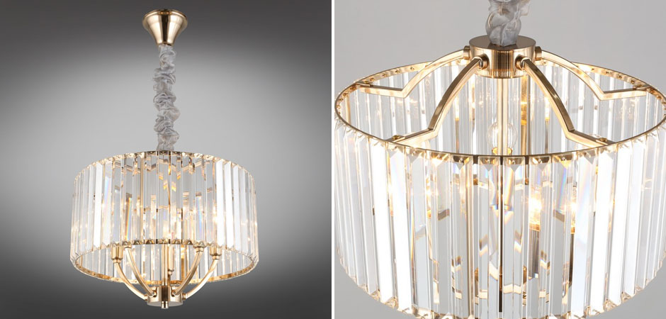Хрустальная Люстра Glass Strips Gold Хрустальная Люстра Glass Strips Gold - Loft-Concept в Воронеже