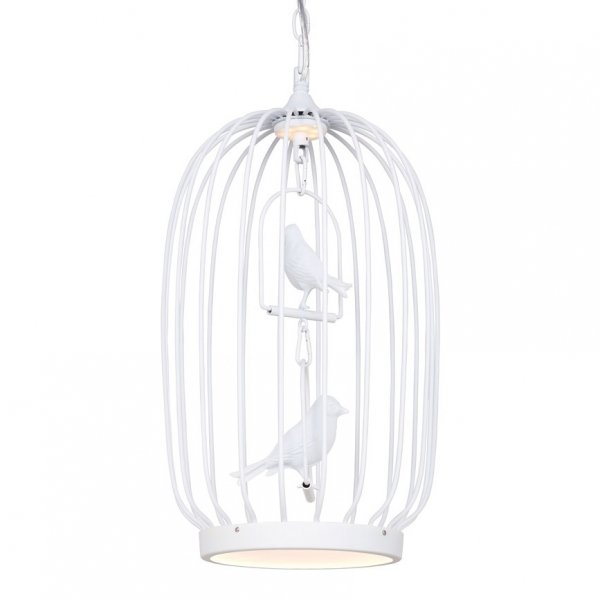 Люстра Birdcage Chandelier Two White Белый в Воронеже | Loft Concept 