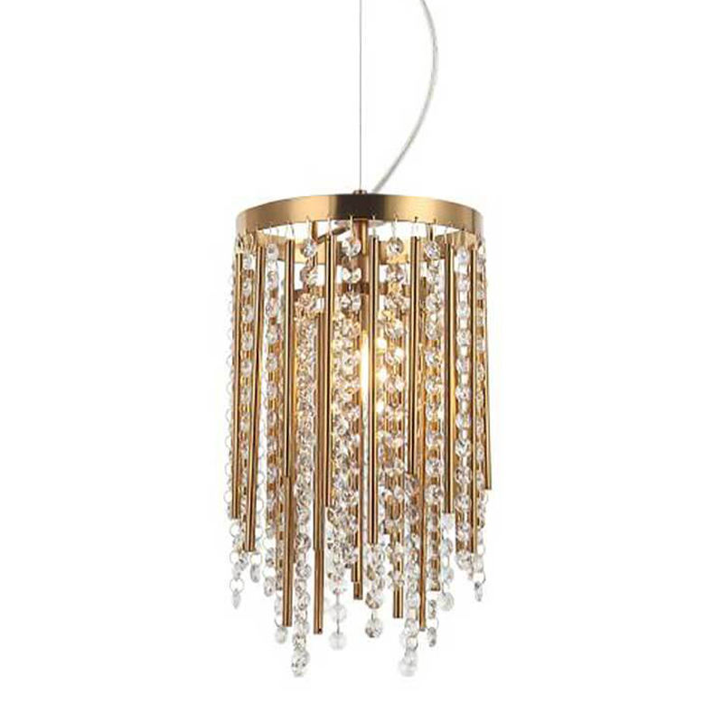 Подвесной светильник Crystal Wind Chimes Bronze Hanging Lamp Бронза Прозрачный в Воронеже | Loft Concept 