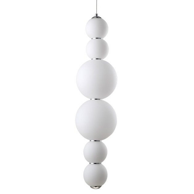 Люстра PEARLS Suspension Pendant Lamp C Белый Хром в Воронеже | Loft Concept 