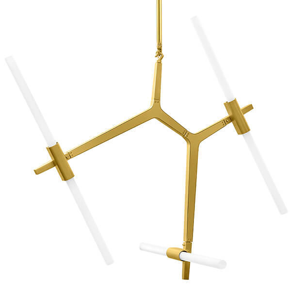 Люстра Агнес Chandelier Gold 6 Золотой Белый Люстра Агнес Chandelier Gold 6 Золотой Белый в Воронеже | Loft Concept