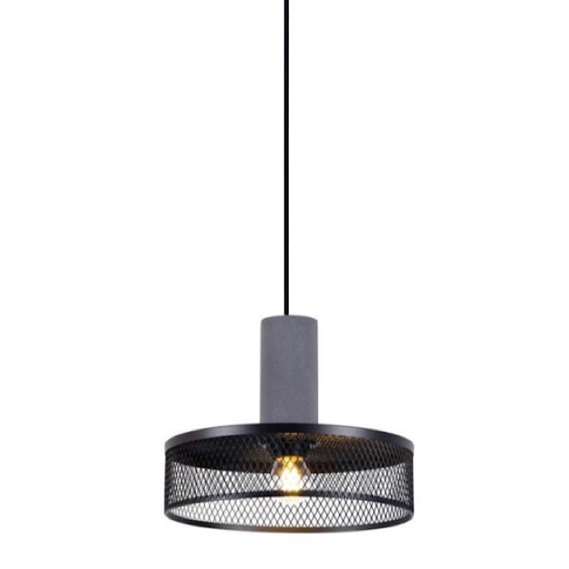 Подвесной светильник Loft Black Riveted Mesh Lighting Серый Черный матовый в Воронеже | Loft Concept 