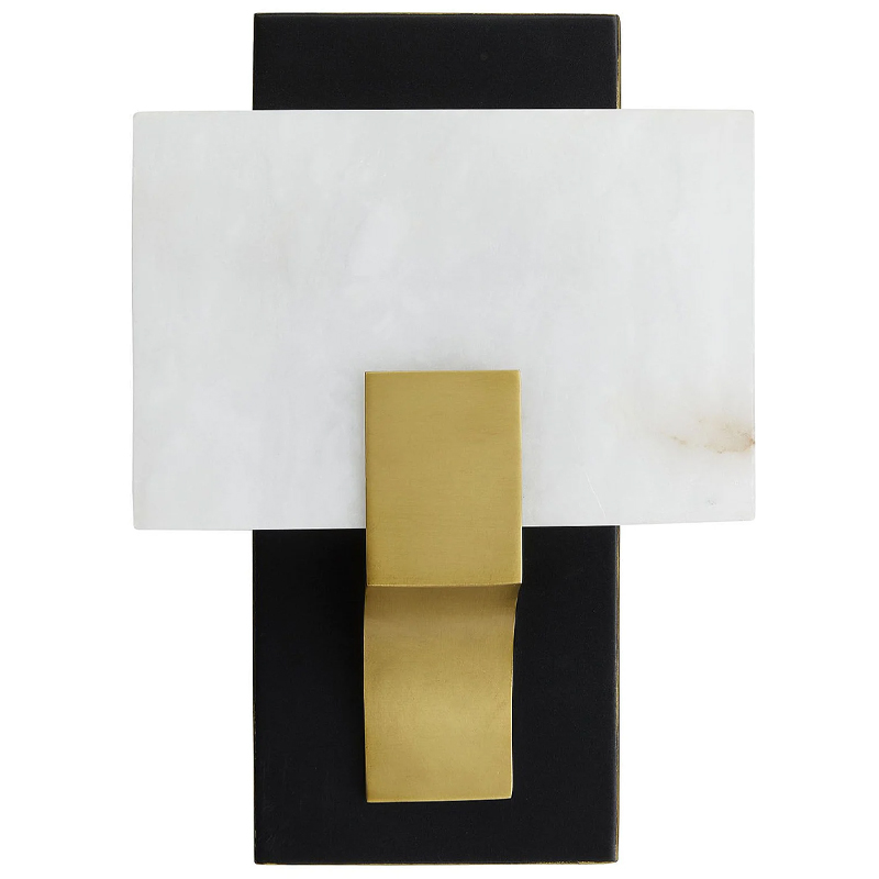 Бра Arteriors LUNA SCONCE Латунь Белый Черный в Воронеже | Loft Concept 