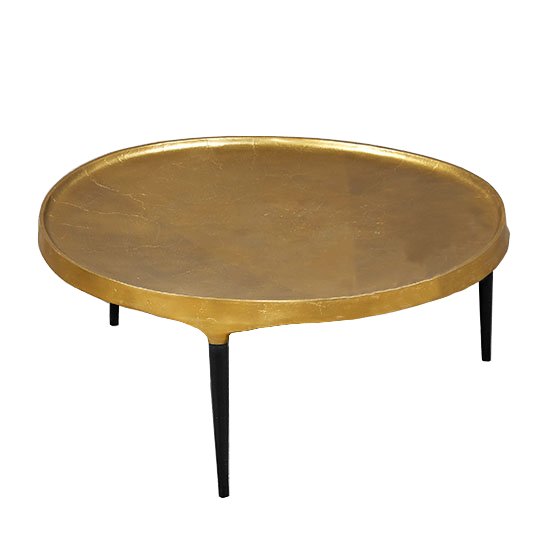 Кофейный стол Brass Stains Table Латунь Черный в Воронеже | Loft Concept 