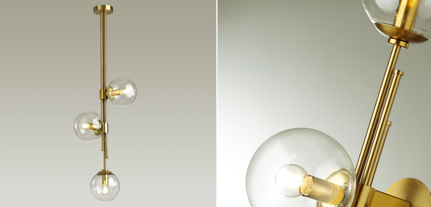 Светильник TRILOGY Ceiling Light Clear glass 100  - фото