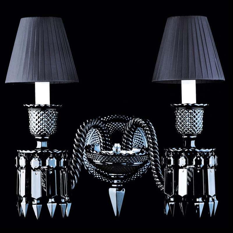 Бра BACCARAT ZENITH NOIR Wall Lamp 2 Черный в Воронеже | Loft Concept 