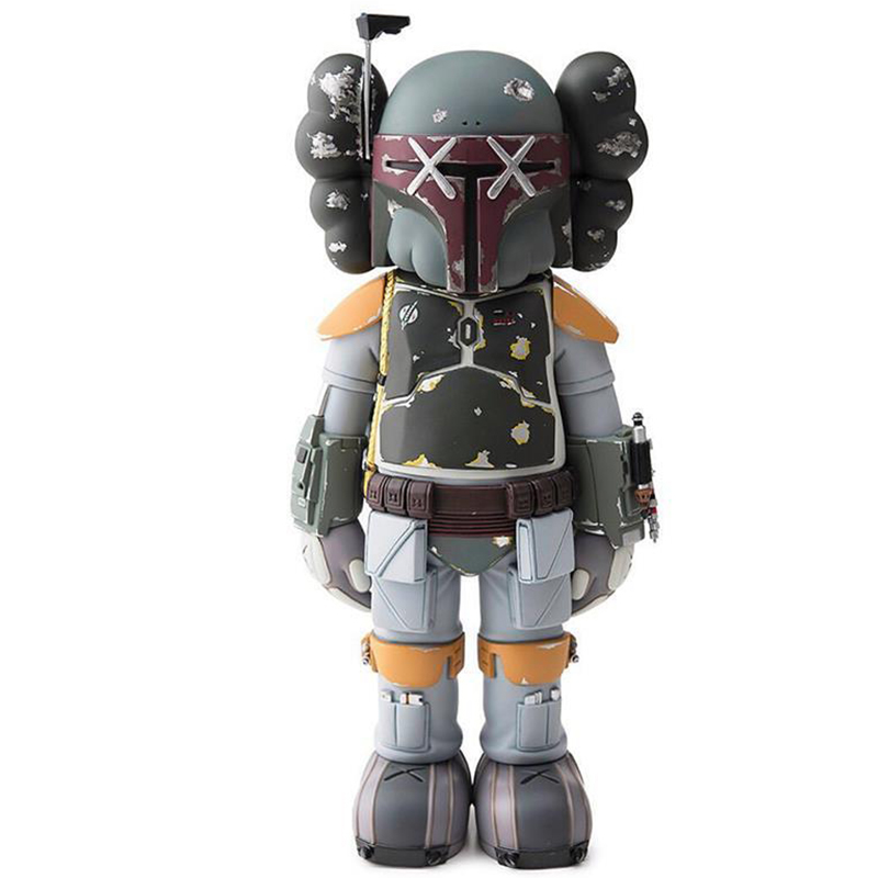 Статуэтка KAWS Star Wars Boba Fett Ver Серый Красный Оранжевый Светло-серый в Воронеже | Loft Concept 