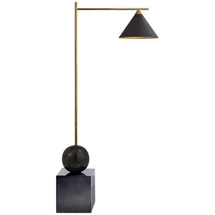 Торшер CLEO FLOOR LAMP Black Черный Латунь в Воронеже | Loft Concept 