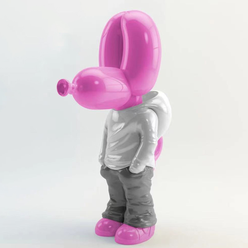 Статуэтка Pink Balloon Dog Розовый Белый Серый в Воронеже | Loft Concept 