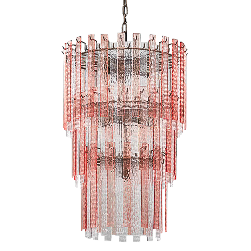 Люстра Victoire Chandeliers Хром Прозрачный Малиновый (Crimson) в Воронеже | Loft Concept 