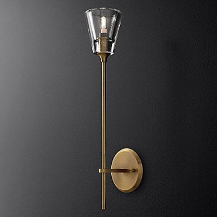 Бра TORCHE DE VERRE wall lamp Латунь Прозрачный (Transparent) в Воронеже | Loft Concept 