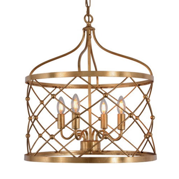 Подвесные светильники Lantern Golden Net L Pendant lamp Золотой в Воронеже | Loft Concept 