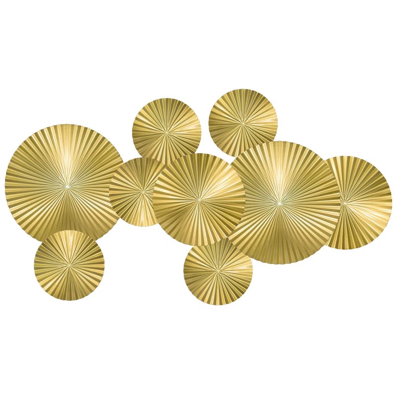 Арт-объект Apollo Gold Wall Plaque Disc 9 Золотой в Воронеже | Loft Concept 