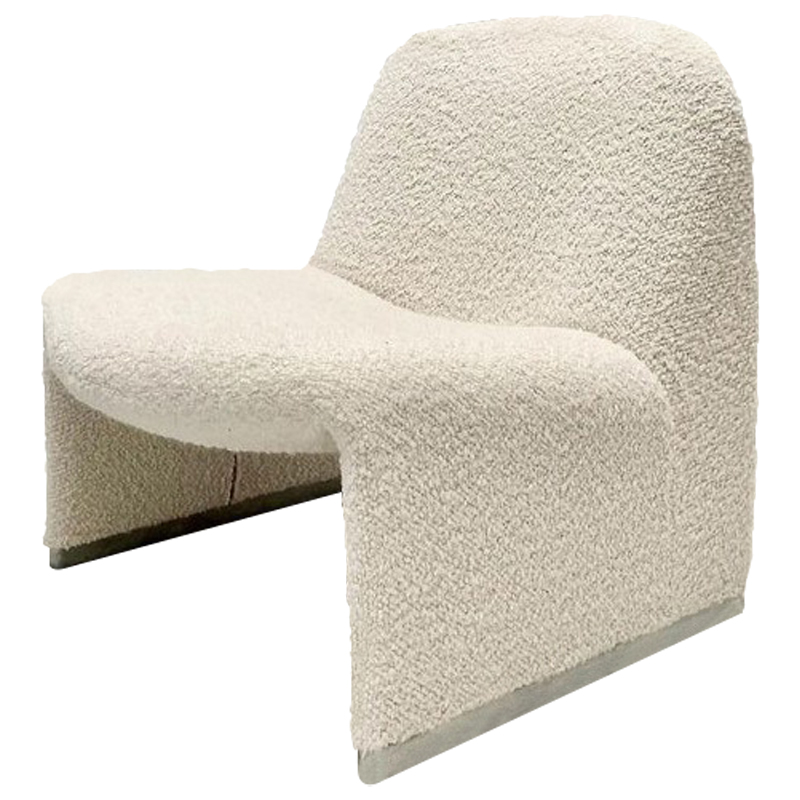 Кресло Kaydan White Boucle Armchair  в Воронеже | Loft Concept 