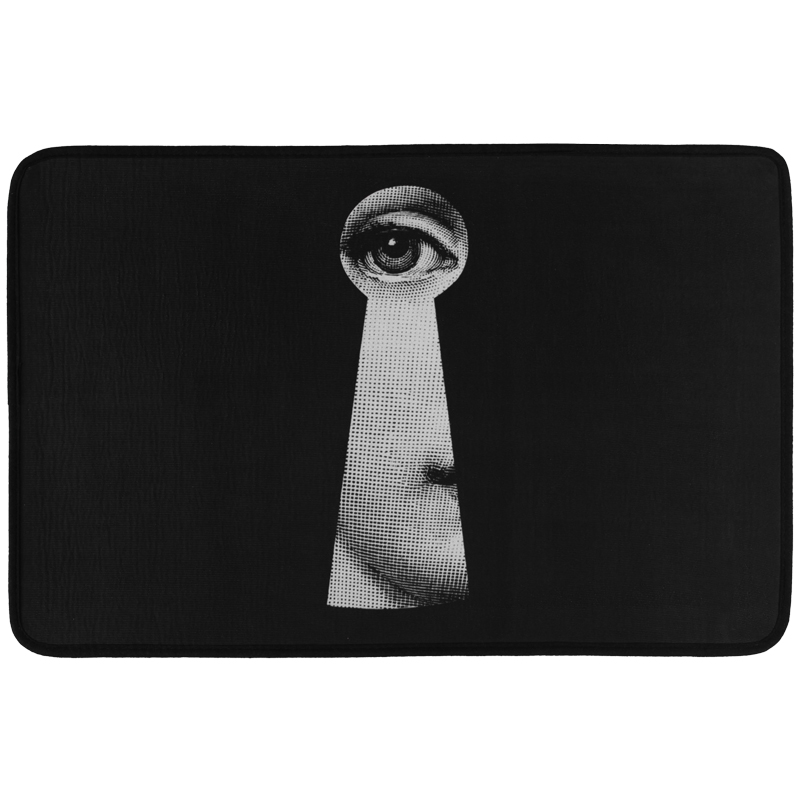 Ковер Keyhole Fornasetti Rug Черно-белый в Воронеже | Loft Concept 