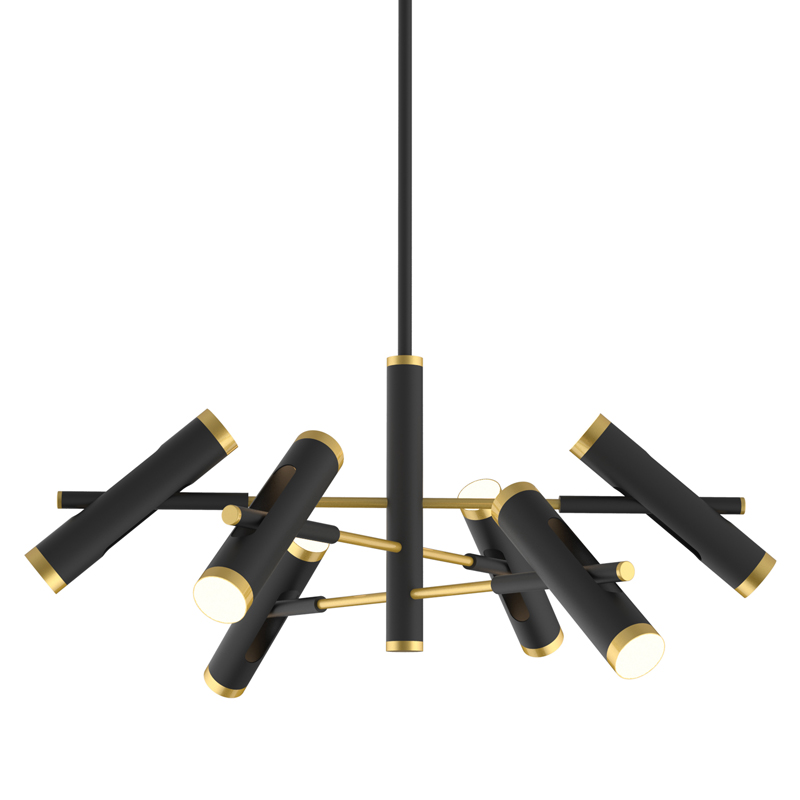 Люстра Rainer Chandelier black Черный Золотой в Воронеже | Loft Concept 