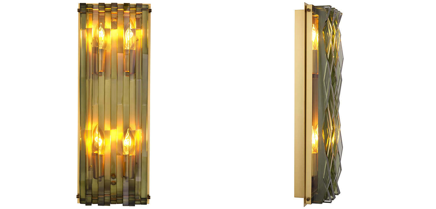 Бра Eichholtz Wall Lamp Nuvola L Green - фото