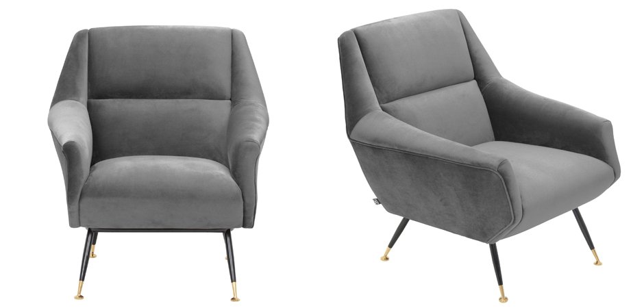 Кресло Eichholtz Chair Exile Grey Кресло Eichholtz Chair Exile Grey - Loft-Concept в Воронеже