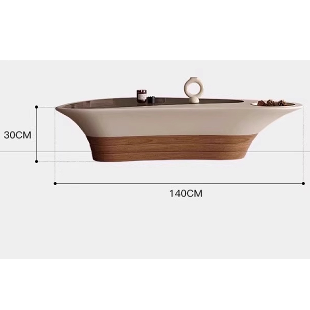 Журнальный столик фигурный со стеклянной столешницей Table Drop в Воронеже