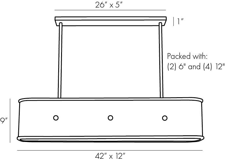 Люстра Arteriors GLENDALE LINEAR CHANDELIER в Воронеже