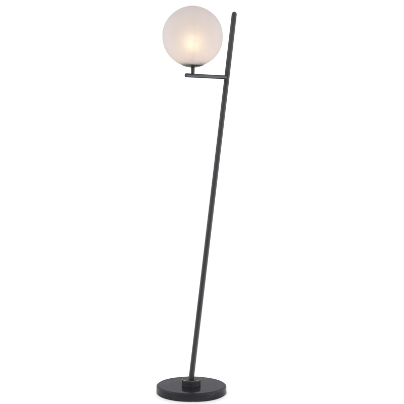 Торшер Eichholtz Floor Lamp Flynn Bronze Темная бронза Белый Черный Мрамор Nero в Воронеже | Loft Concept 