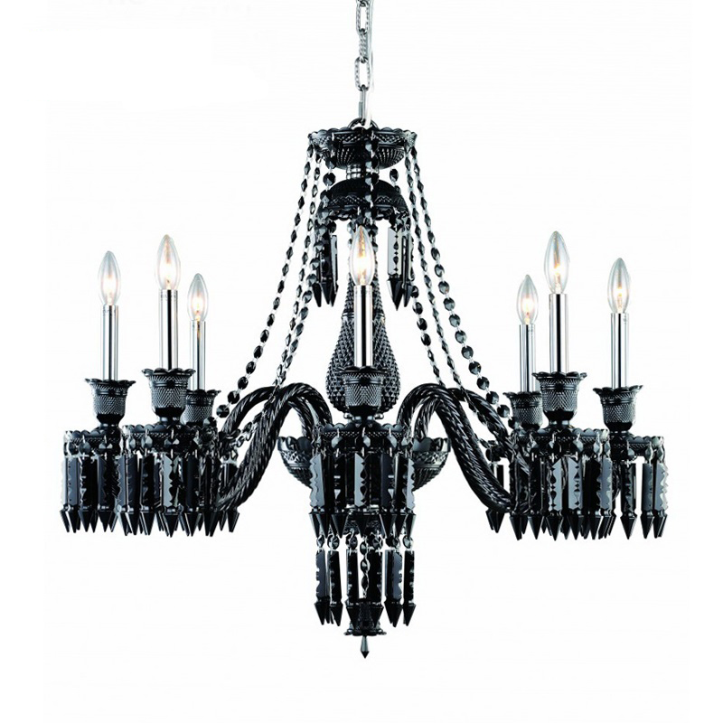 Люстра BACCARAT Zenith Midnight Chandelier 8 Черный в Воронеже | Loft Concept 