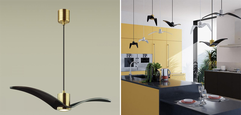 Подвесной светильник Seagull Scope Gold черный Подвесной светильник Seagull Scope Gold черный - Loft-Concept в Воронеже