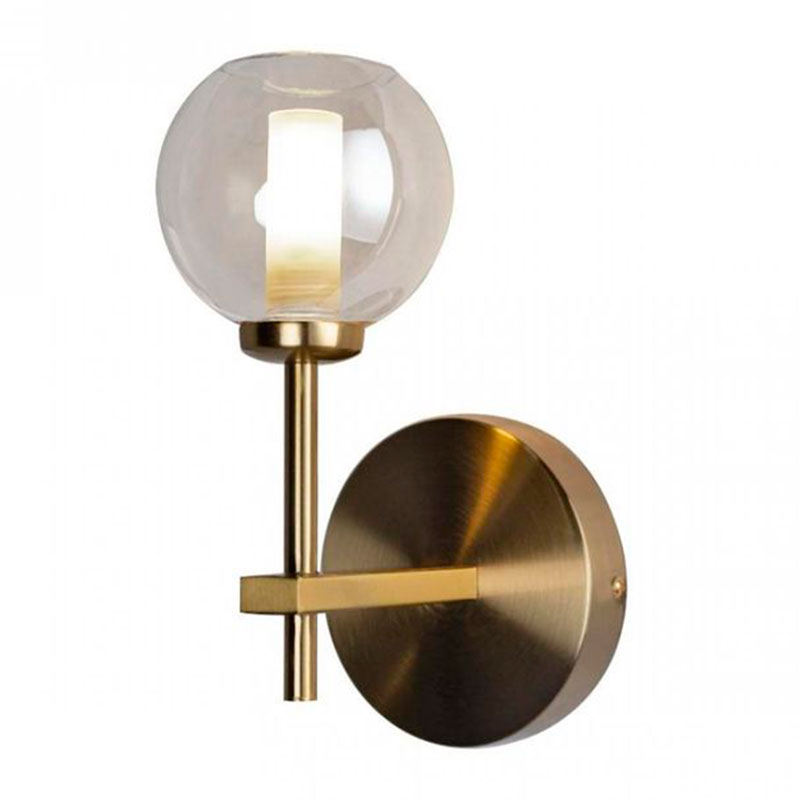 Бра RH Boule de Cristal Single Wall Lamp amber Gold Золотой Амбре янтарь в Воронеже | Loft Concept 