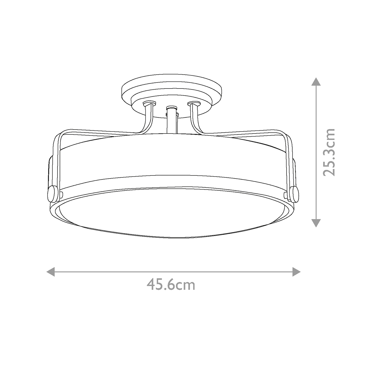 Потолочный светильник с круглым матовым белым плафоном Hinkley в Воронеже