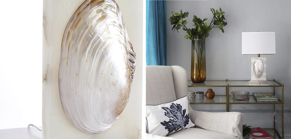 Настольная лампа Mother of Pearl Sink Настольная лампа Mother of Pearl Sink - Loft-Concept в Воронеже