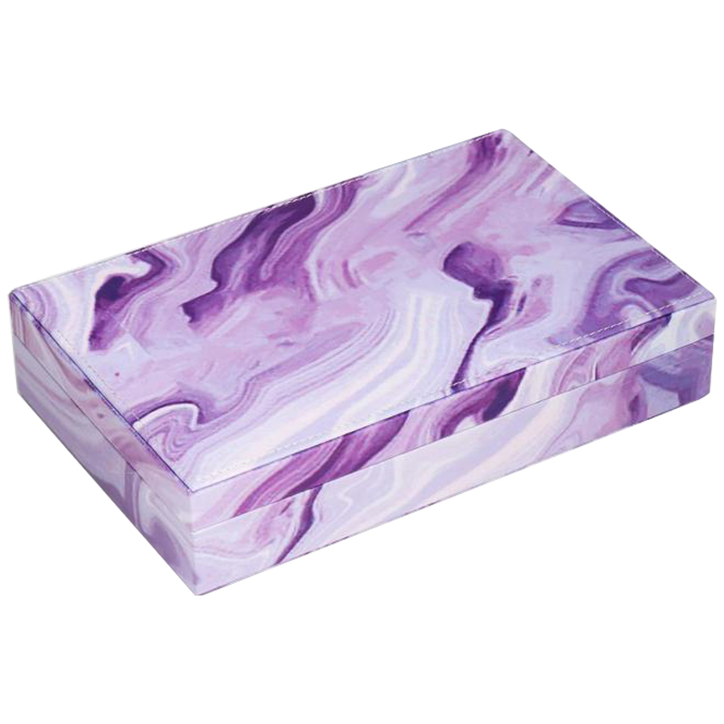 Шкатулка Marble Pattern Box violet Фиолетовый в Воронеже | Loft Concept 