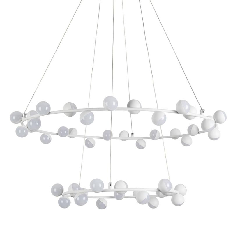 Люстра Vilelme Chandelier white double Белый в Воронеже | Loft Concept 