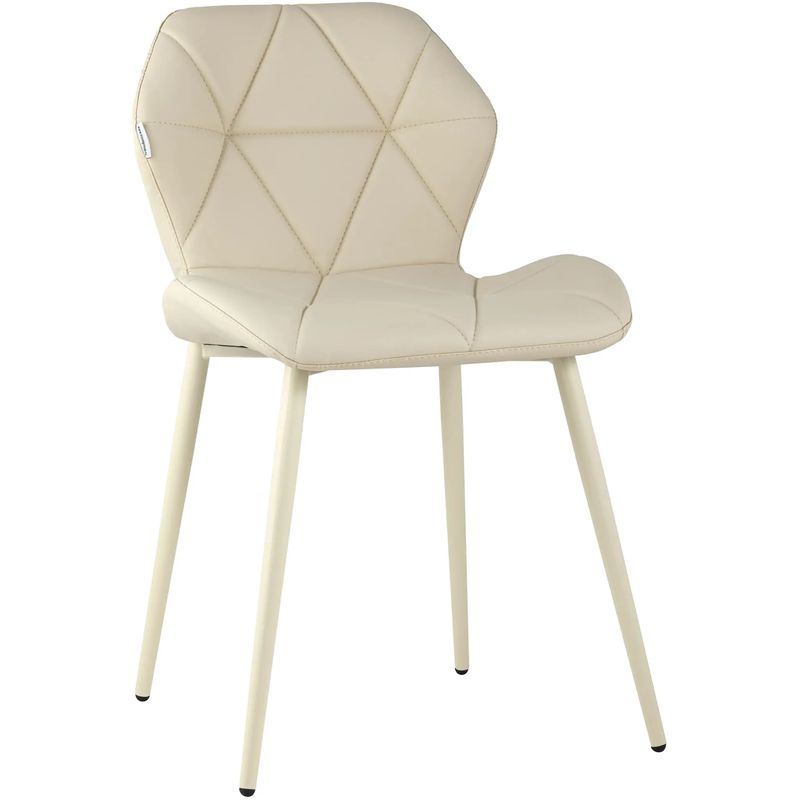Стул Jeroen II Chair Экокожа Кремовый цвет Бежевый Стул Jeroen II Chair Экокожа Кремовый цвет Бежевый в Воронеже | Loft Concept