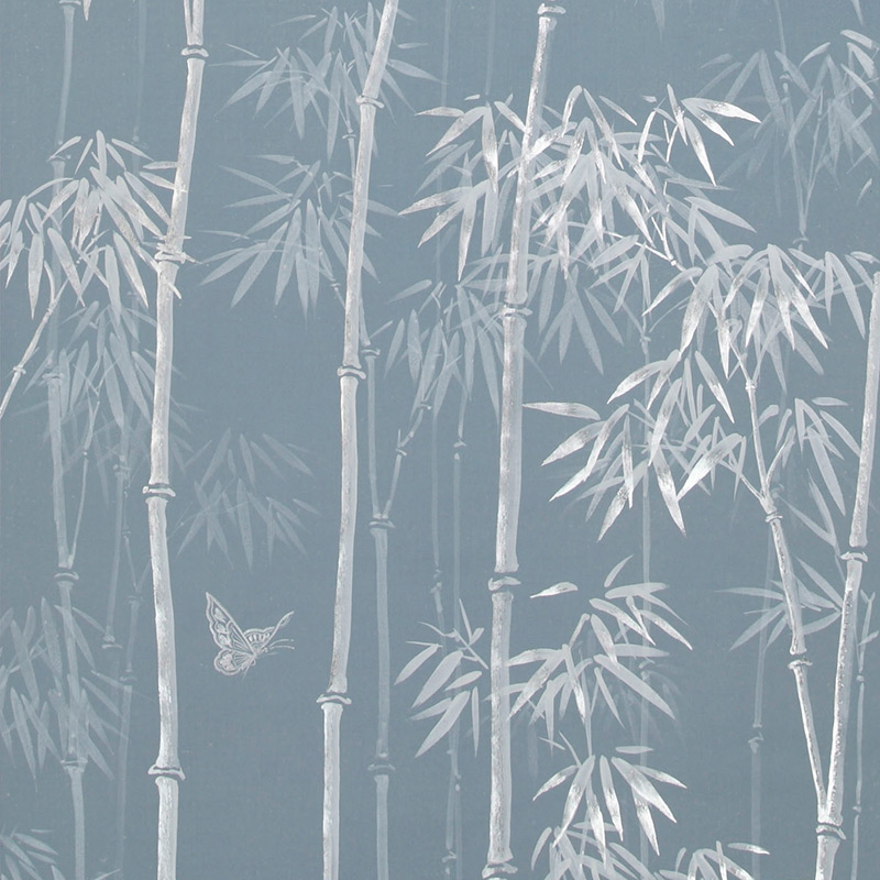 Обои ручная роспись Distant Bamboo Special Colourway on Azure Cobalt painted Xuan paper Обои ручная роспись Distant Bamboo Special Colourway on Azure Cobalt painted Xuan paper в Воронеже | Loft Concept