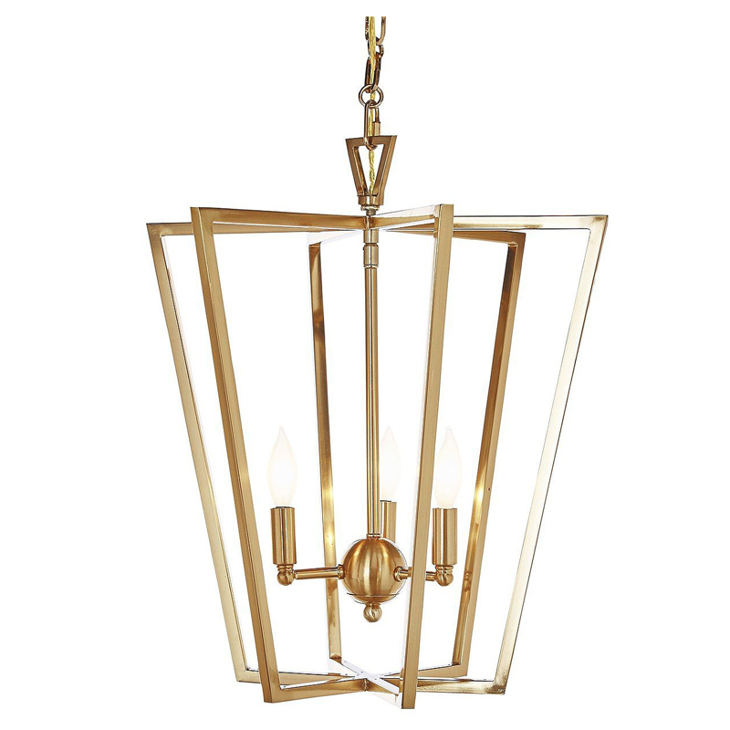 Люстра Fabiole Gold Cage Chandelier Золотой в Воронеже | Loft Concept 