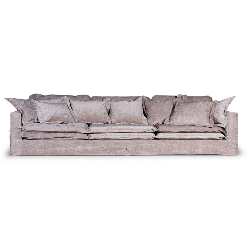 Диван Evelyn Gray Velour Sofa Светло-серый в Воронеже | Loft Concept 