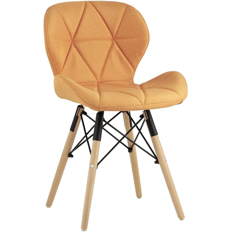 Стул Jeroen Chair Рогожка Оранжевый Цвет Оранжевый Древесина Черный Стул Jeroen Chair Рогожка Оранжевый Цвет Оранжевый Древесина Черный в Воронеже | Loft Concept