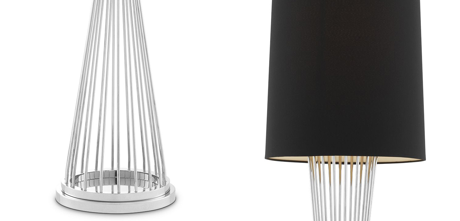 Торшер Eichholtz Floor Lamp Holmes Nickel - фото