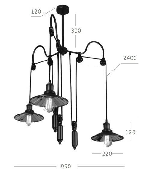 Люстра Loft Cone Pendant Reflector Balance 3 в Воронеже