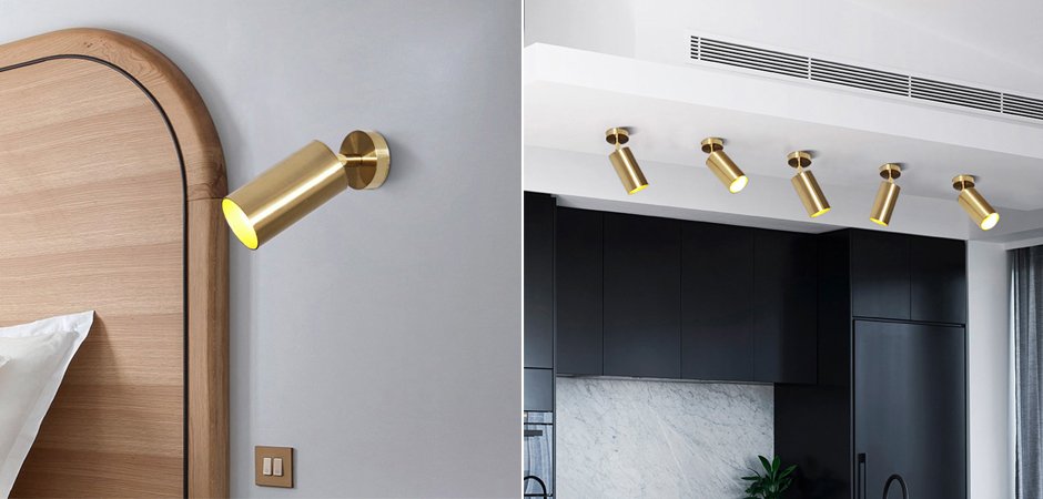 Спот GMCA01 Gold Ceiling Light Спот GMCA01 Gold Ceiling Light - Loft-Concept в Воронеже
