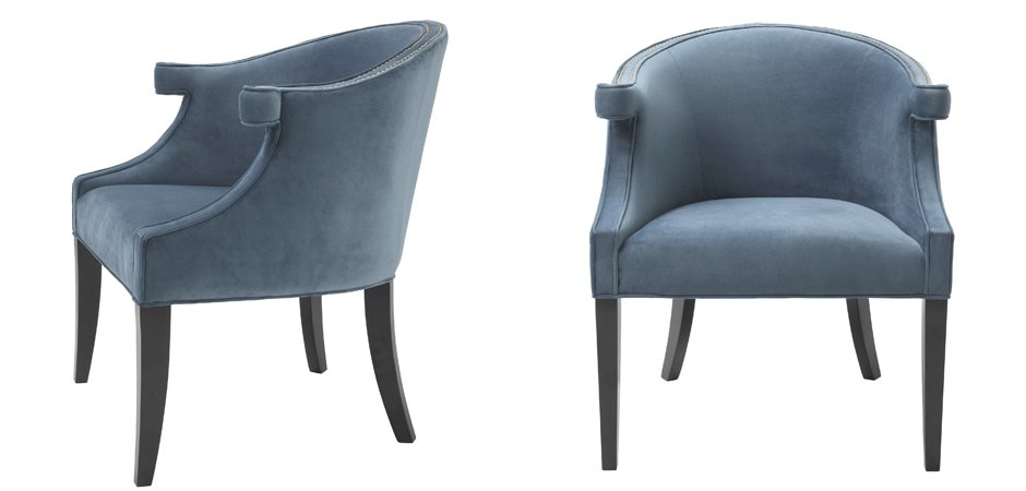 Кресло Eichholtz Chair Margaux blue Кресло Eichholtz Chair Margaux blue - Loft-Concept в Воронеже