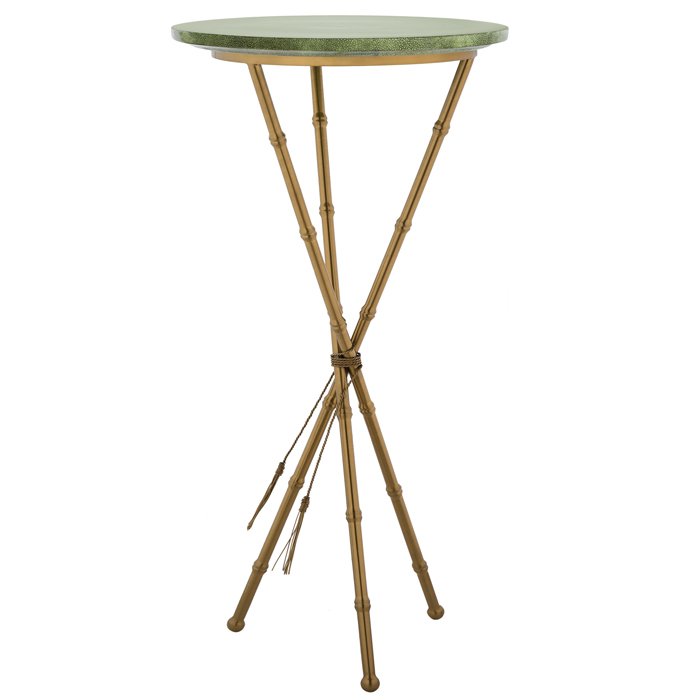 Green Stingray Skin Side Tables Зеленый Золотой в Воронеже | Loft Concept 