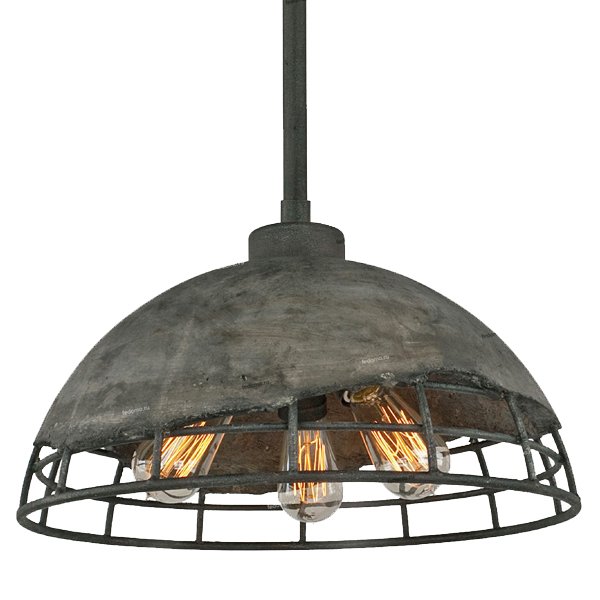 Подвесной светильник Stone industrial lamp 3 Серый (Gray) в Воронеже | Loft Concept 