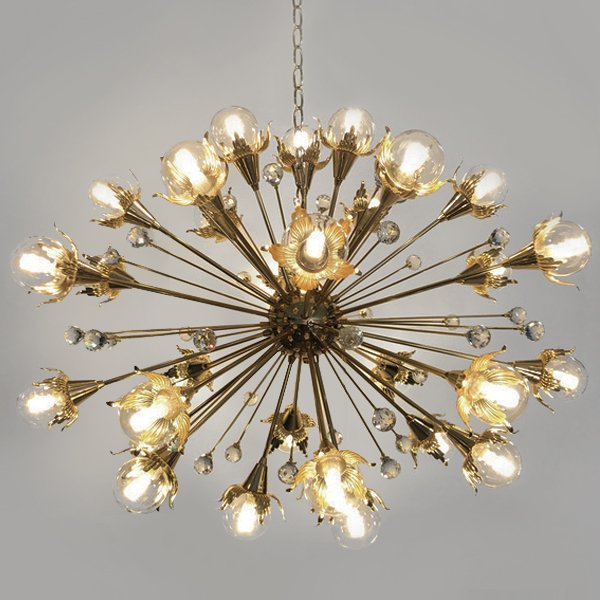 Люстра Jonathan Adler GIANT SPUTNIK CHANDELIER Латунь в Воронеже | Loft Concept 