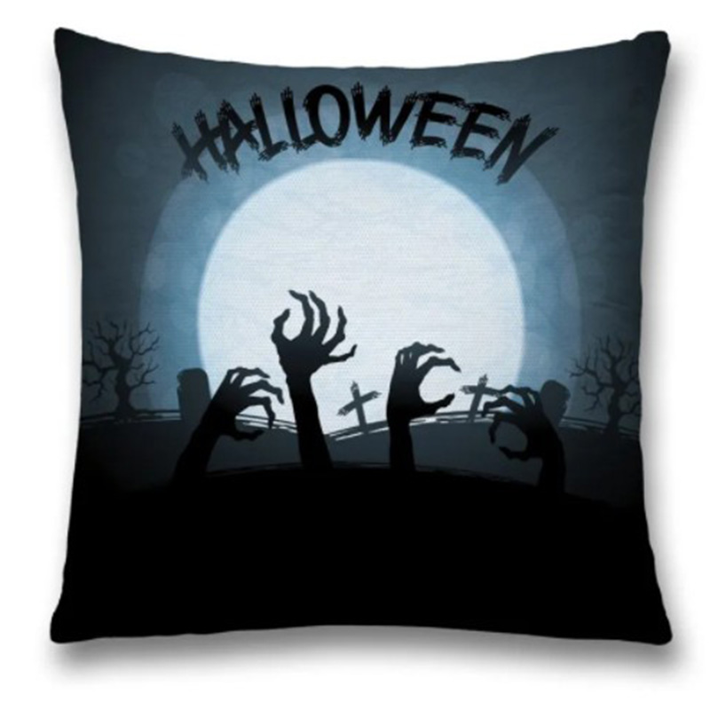 Подушка Halloween Zombie Синий Черный Подушка Halloween Zombie Синий Черный в Воронеже | Loft Concept