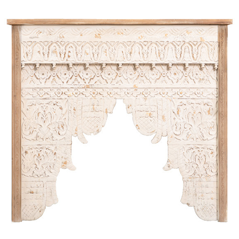 Консоль Indian Antique White Furniture Shakti Console Бежевый Древесина в Воронеже | Loft Concept 